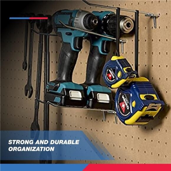 6” Pegboard Hook Organizer Kit,50 Pack,Hanging Hooks Set for Garage Organization - Picture 5 of 6